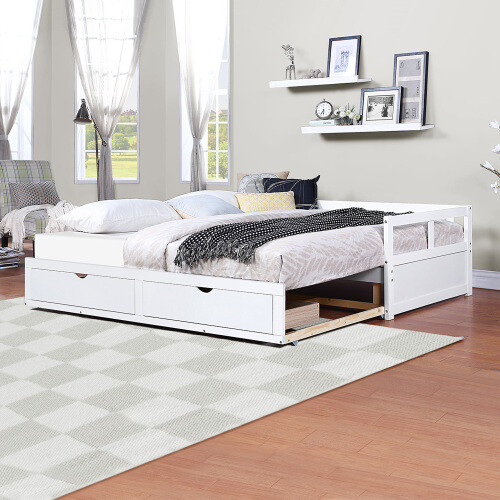 Wood daybed trundle - wood,