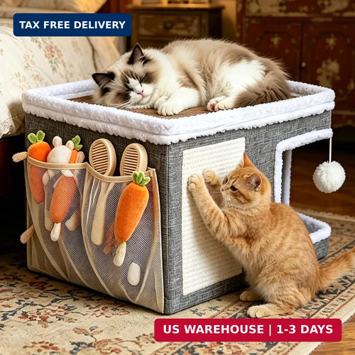 Foldable cat cave bed - cat, for