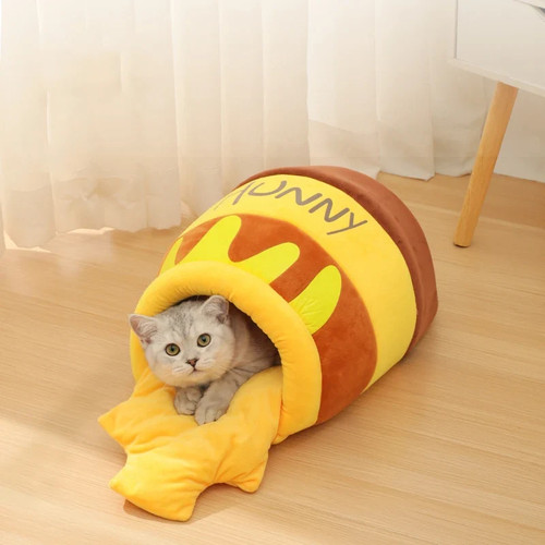 Honeyhaven honey jar cat cave - honeyhaven,