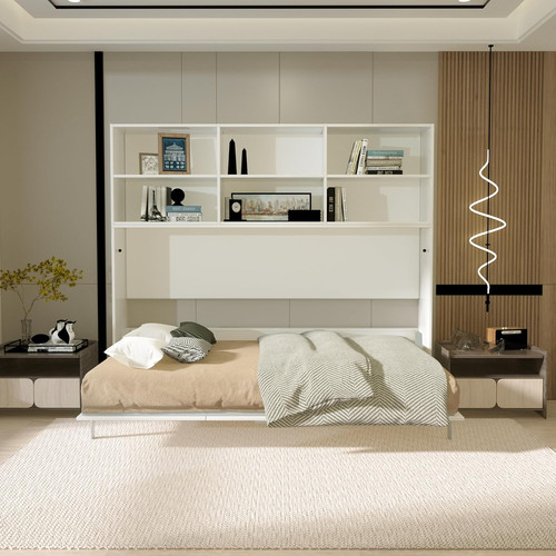 Twin size murphy bed with - size,