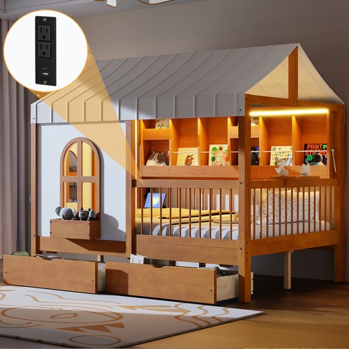 Full size house bed - house, with