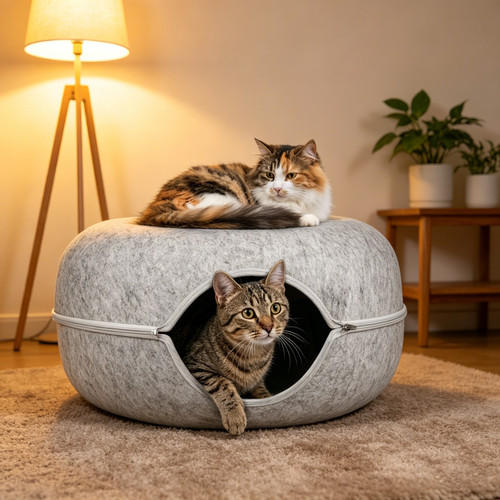 Detachable large cat bed - detachable,